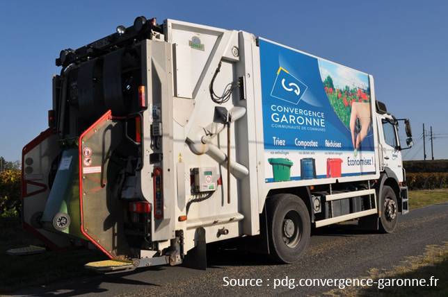 Photo Camion Collecte de ordures - Convergence Garonne - Virelade